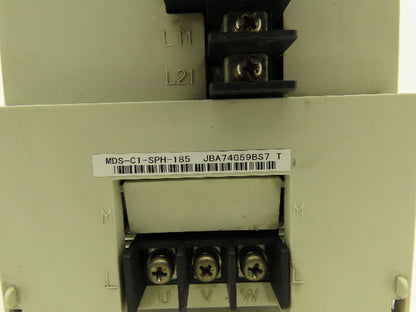 Mitsubishi MDS-C1-SPH-185 Spindle Drive Unit 18.5Kw 63A 3Ph 200V 0-833Hz Output