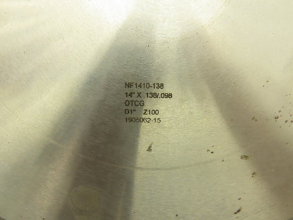 Skarpaz NF1410-138  14" Non-Ferrous Metal Circular Saw Blade  Lot of 2