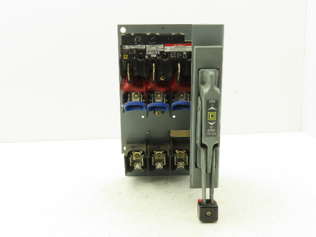 Square D 9422 EQ3198 Fusible Disconnect Switch 30A 3-Pole Flange-Mount w/Handle