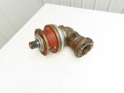 Reggiana Riduttori RA300DM Planetary Reducer Gearbox 41.7:1 Ratio Right Angle