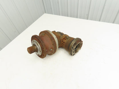 Reggiana Riduttori RA300DM Planetary Reducer Gearbox 41.7:1 Ratio Right Angle