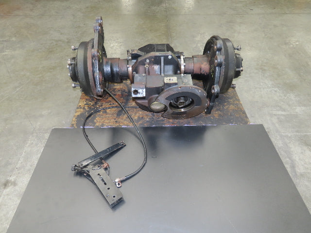 Hyster E50XM-33 Forklift Front Dual Wheel Drive Axle Assembly 6-Lug & Park Brake