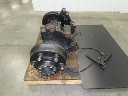 Hyster E50XM-33 Forklift Front Dual Wheel Drive Axle Assembly 6-Lug & Park Brake