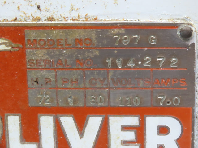 Oliver 797-G Bread Slicer Gravity Feed Bread Slicer 1/2" Slice 32 Blade 120V 1Ph