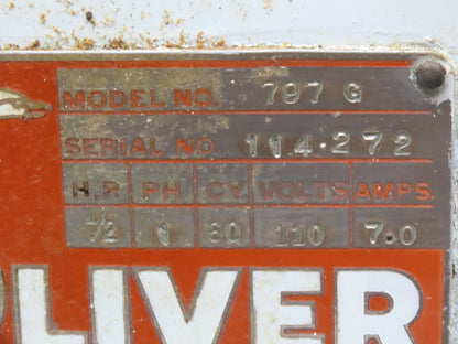 Oliver 797-G Bread Slicer Gravity Feed Bread Slicer 1/2" Slice 32 Blade 120V 1Ph