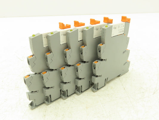 Phoenix Contact 2961105 Terminal Block Relay PLC-RPT-24DC/21 6A-250V Lot Of 5