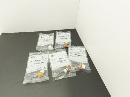 Allen Bradley 800FP-P0 Pilot Light/Amber Lens With Gasket Series A Lot of 5