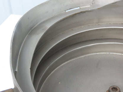 Vibratory Bowl Feeder Small Parts Sorter 12" Dia Right Hand Discharge