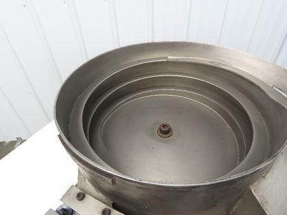 Vibratory Bowl Feeder Small Parts Sorter 12" Dia Right Hand Discharge