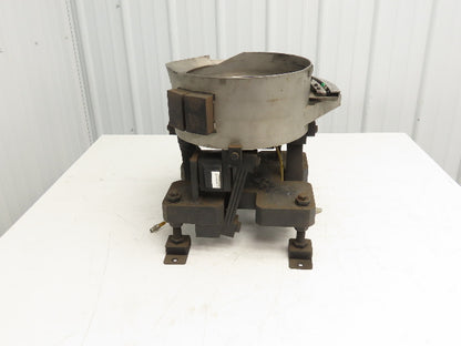 Vibratory Bowl Feeder Small Parts Sorter 12" Dia Right Hand Discharge