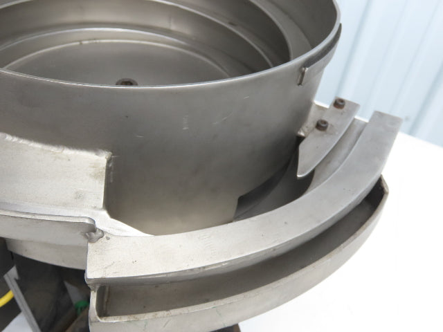 Vibratory Bowl Feeder Small Parts Sorter 12" Dia Left Hand Discharge