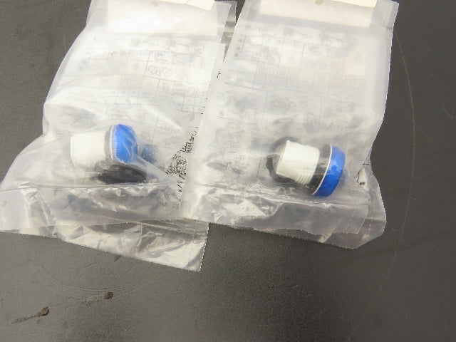 Allen Bradley 800FP-P6PN3W Push Button LED Pilot Light Blue 22.5 mm Lot of 2