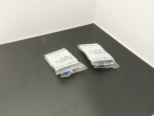 Allen Bradley 800FP-P6PN3W Push Button LED Pilot Light Blue 22.5 mm Lot of 2