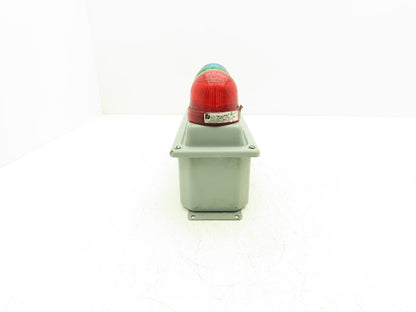Federal Signal Indicator Light Enclosure Red Green Blue 4"x10"x 4" 24V AC/DC