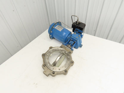 Jamesbury 316SS 8" Wafer Sphere Lugged Butterfly Valve w/Pneumatic Actuator QP3C