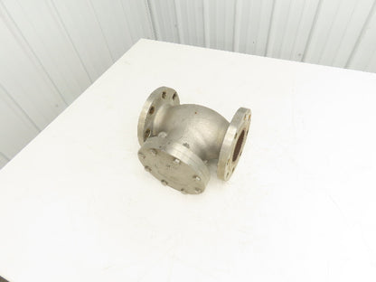 WM E Williams SW-CH S151F6316 Swing Check Valve 4" Flanged Class 150 Stainless