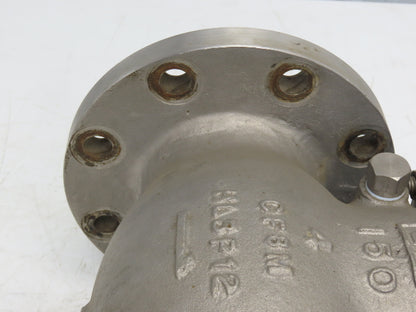 WM E Williams SW-CH S151F6316 Swing Check Valve 4" Flanged Class 150 Stainless