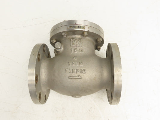 WM E Williams SW-CH S151F6316 Swing Check Valve 4" Flanged Class 150 Stainless