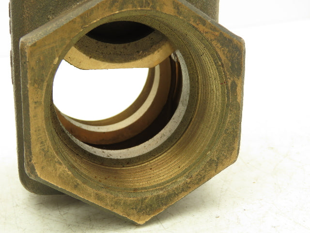 Nibco T-131 Bronze Gate Valve 2"NPT Threaded Rising Stem 300 WOG Lot of 2