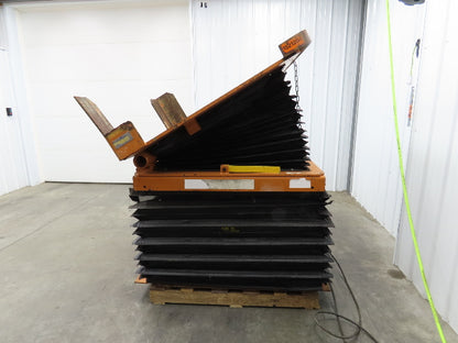 Airfloat Pneumatic Lift Tilt Table Tote Tipper 6000lbs 30° Degree 55x50" Top