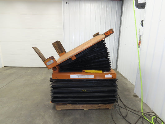 Airfloat Pneumatic Lift Tilt Table Tote Tipper 6000lbs 30° Degree 55x50" Top