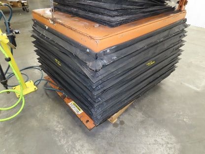 Airfloat Pneumatic Lift Tilt Table Tote Tipper 4000lbs 25° Degree 54x50" Top