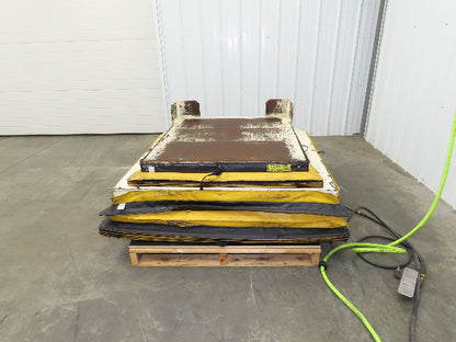 Pneumatic Lift Tilt Table Tote Tipper 3000lbs 21° Degree 36x38" Top Air Controls