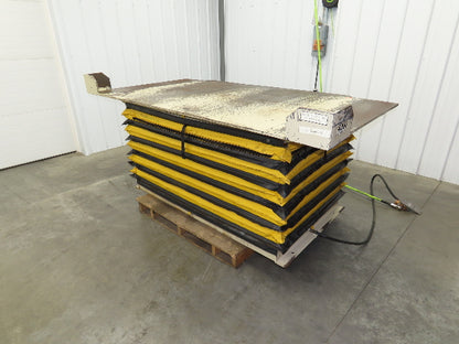 Airfloat Pneumatic Scissor Lift Table 4000lb 42x84" Top 24" Lift 35.5" Height
