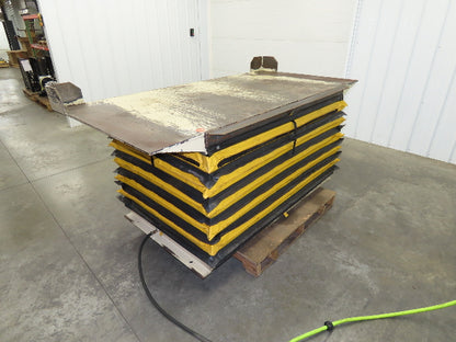 Airfloat Pneumatic Scissor Lift Table 4000lb 42x84" Top 24" Lift 35.5" Height