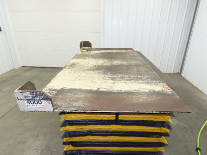 Airfloat Pneumatic Scissor Lift Table 4000lb 42x84" Top 24" Lift 35.5" Height