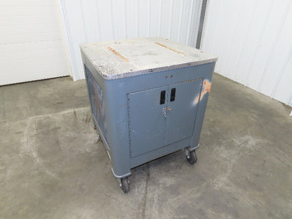1" Aluminum Top Machine Mounting Base Welding Table 30"x30"x 37"H Cabinet