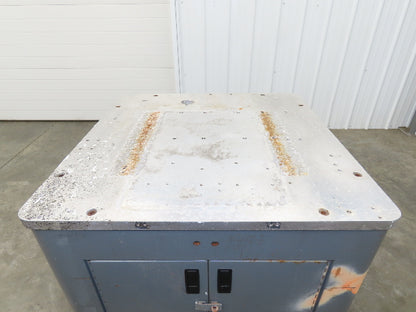1" Aluminum Top Machine Mounting Base Welding Table 30"x30"x 37"H Cabinet