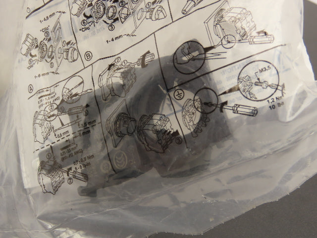 Allen Bradley 800FP-P6PN3W Push Button LED Pilot Light Blue 22.5 mm Lot of 3