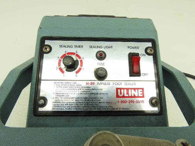 Uline H-89 18" Foot-Operated Impulse Sealer 120V Head Only- No Pedestal or Pedal