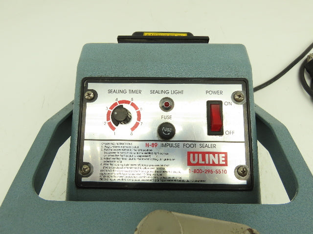Uline H-89 18" Foot-Operated Impulse Sealer 120V Replacement Head Only *Read*