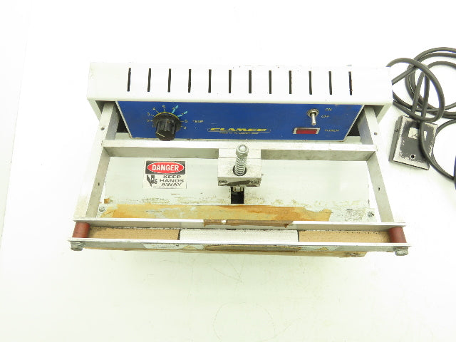 Clamco Foot Pedal Operated Poly Plastic Bag Heat Sealer 14" 120V *Please Read*