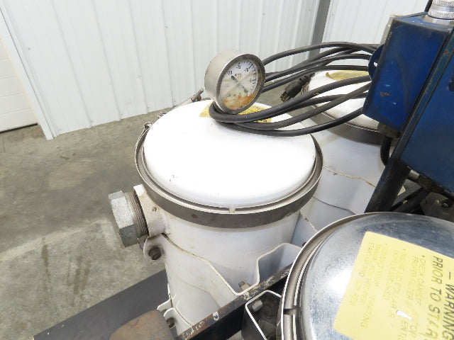 Mainvac Coolant Filter System 3 Filters 120V 1Ph 3/4Hp Pump 8x20" Housing