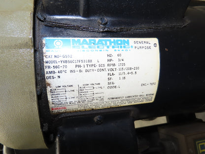 Mainvac Coolant Filter System 3 Filters 120V 1Ph 3/4Hp Pump 8x20" Housing