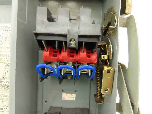 Square D H361AWK Safety Disconnect Switch Fusible 30A 600V 30HP  3 Pole Ser E1