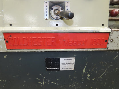 Colchester Mascot 1600 Turning Lathe 432x2000mm 380V 12Hp 3Ph 30mm Bore Gap Bed