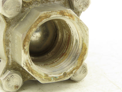 Duravalve EA7004/DM340 Electric Actuator 1"NPT Stainless Ball Valve 115VAC