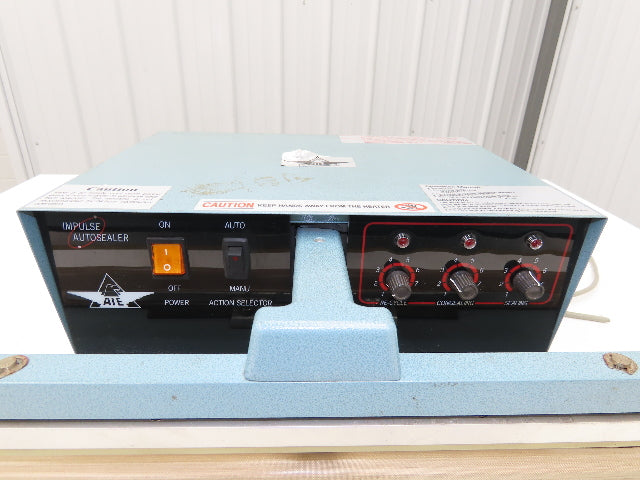 AIE-605A1 24" Foot Pedal Operated Impulse AutoSealer 115VAC 60Hz 1500 Watt *Read