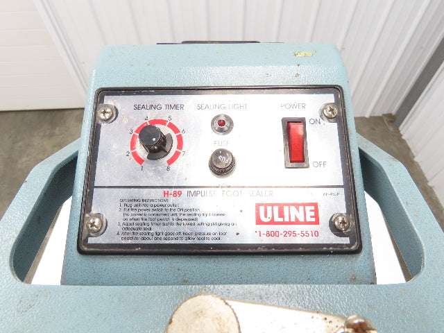 Uline H-89 18" Foot-Operated Impulse Sealer 120V Heat Seal