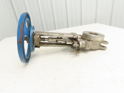 Velan L10-0320C-13BL 3" Stainless Knife Gate Valve Lug Style 316SS Rising Stem