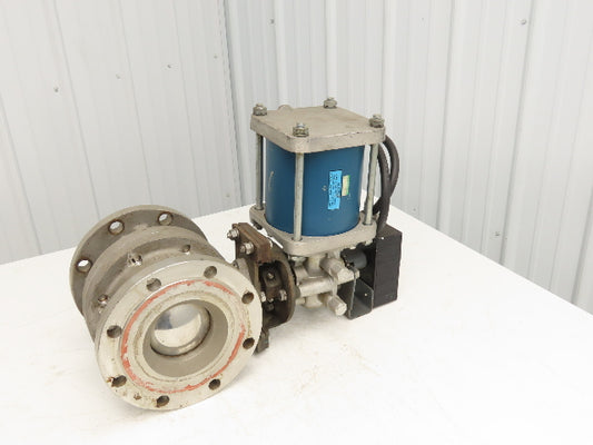 Jamesbury 5152W-31-3600TS 6" Stainless Ball Valve w/Pneumatic Actuator ST-400B