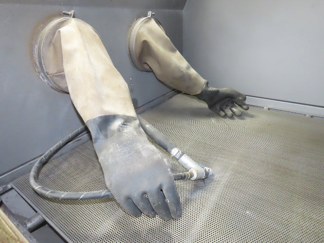 Trinco 40X40 Sand Blaster Cabinet Direct Pressure 40x40x30" Dry Blast 120V Dust