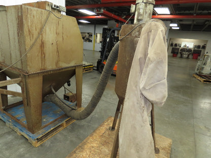 Trinco 40X40 Sand Blaster Cabinet Direct Pressure 40x40x30" Dry Blast 120V Dust