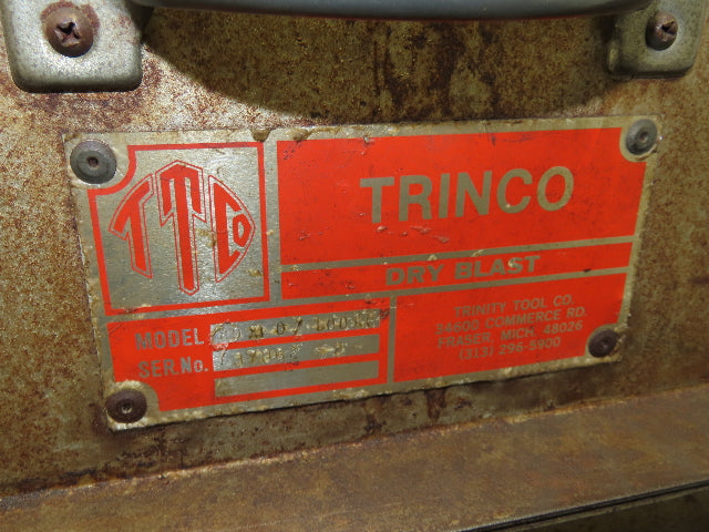 Trinco 40X40 Sand Blaster Cabinet Direct Pressure 40x40x30" Dry Blast 120V Dust