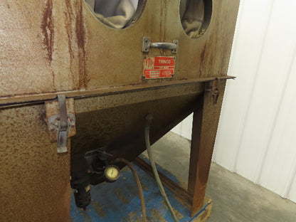 Trinco 40X40 Sand Blaster Cabinet Direct Pressure 40x40x30" Dry Blast 120V Dust