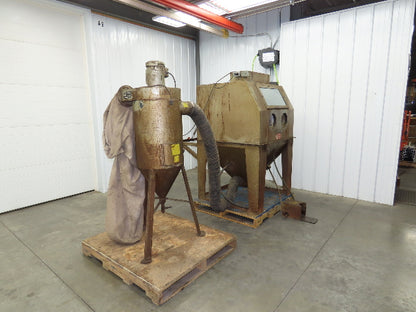 Trinco 40X40 Sand Blaster Cabinet Direct Pressure 40x40x30" Dry Blast 120V Dust